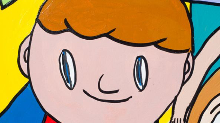 Child Drawing Face - Alt