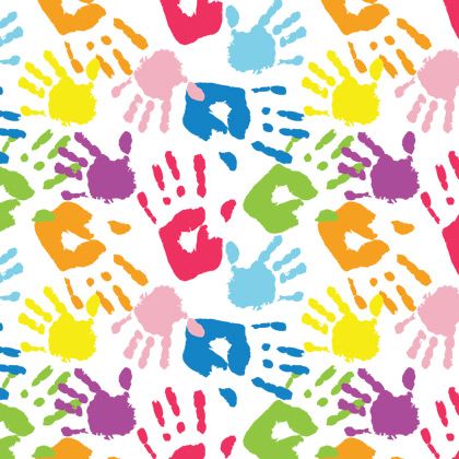 A picture of palm prints