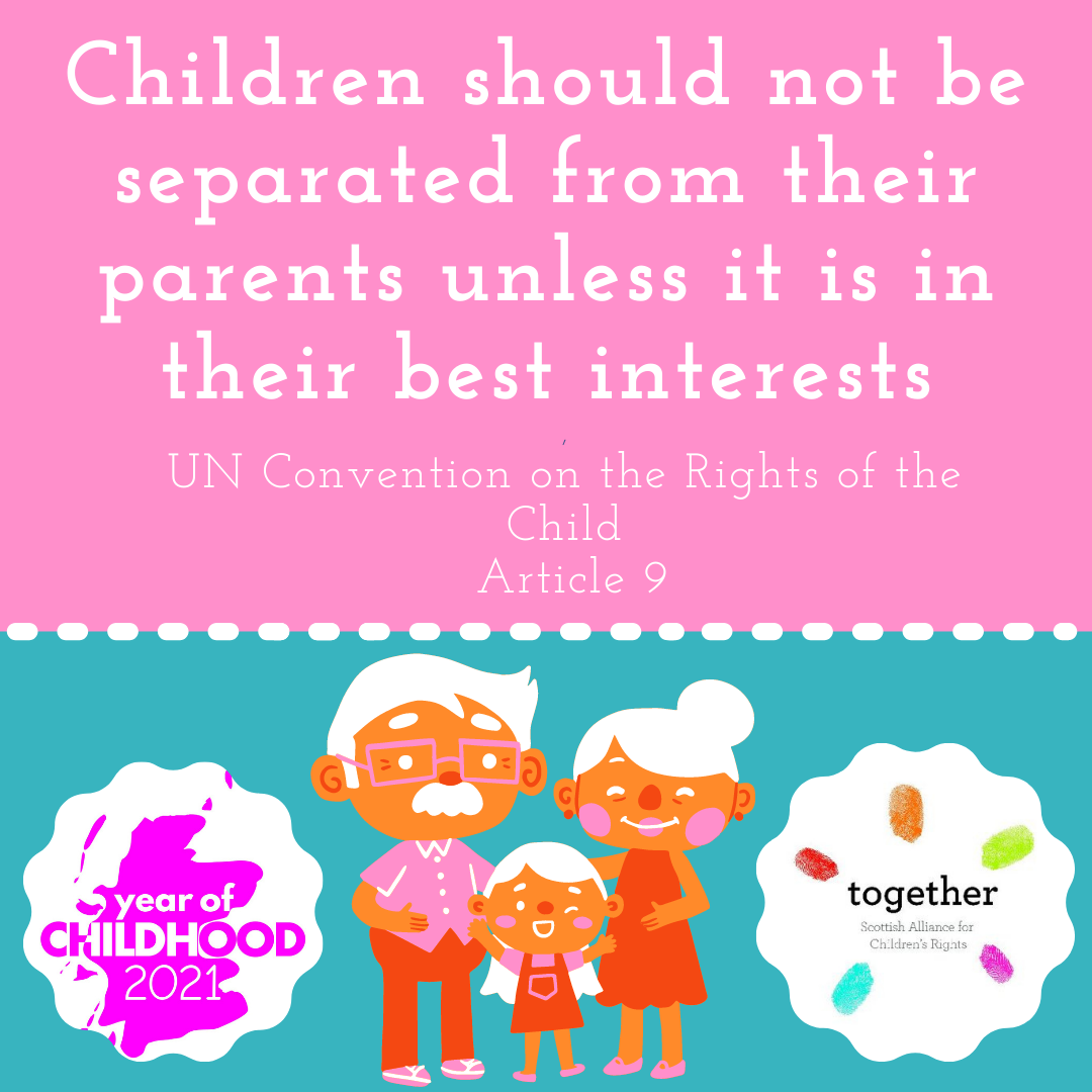 uncrc article 9: children should not be seperated from their parents unless it is in their best interests