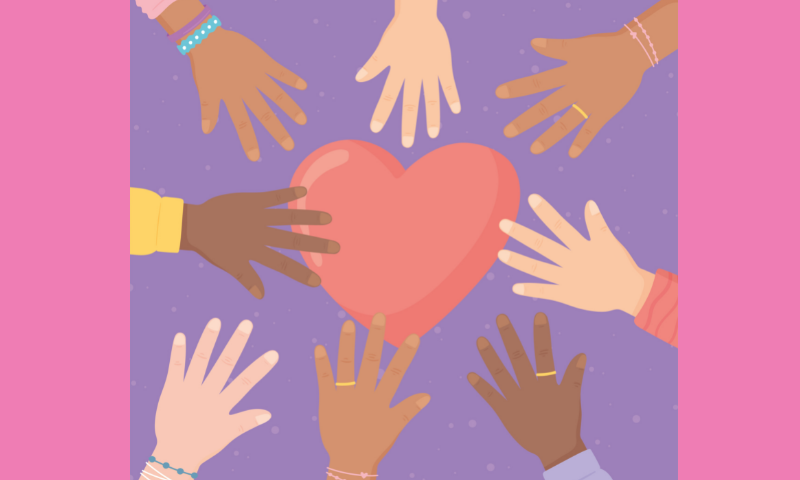 Three children from diverse backgrounds sitting in a bookshelf and reading books