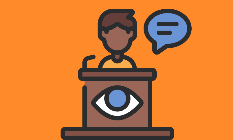 Illustration of a child in court giving evidence