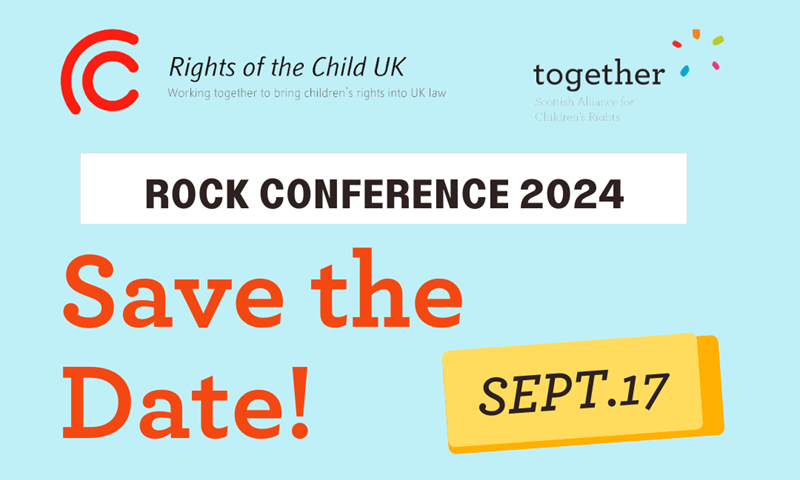 Save the Date: Rights of the Child UK Coalition Conference 2024