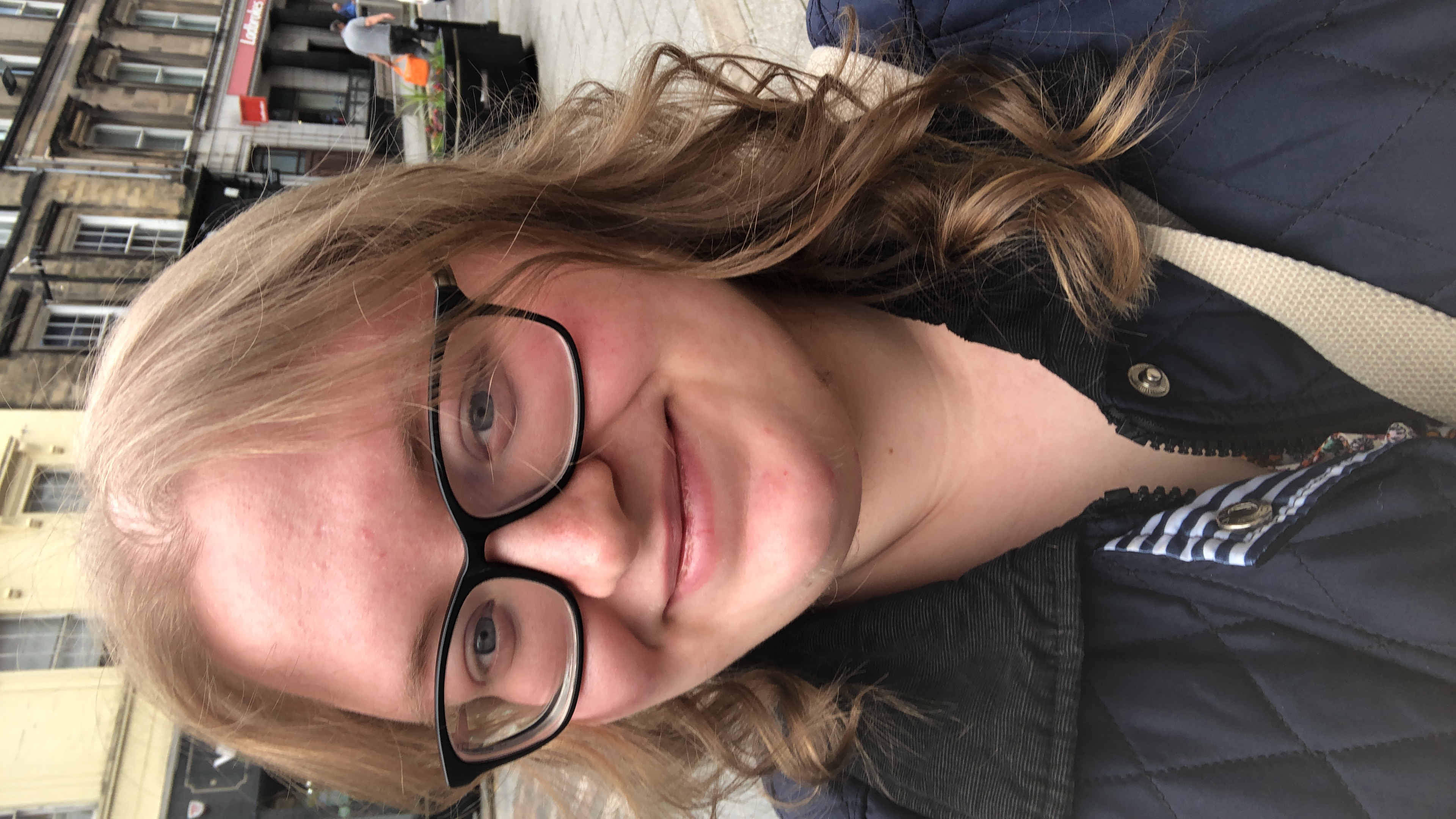 Photo of Josie out on a street